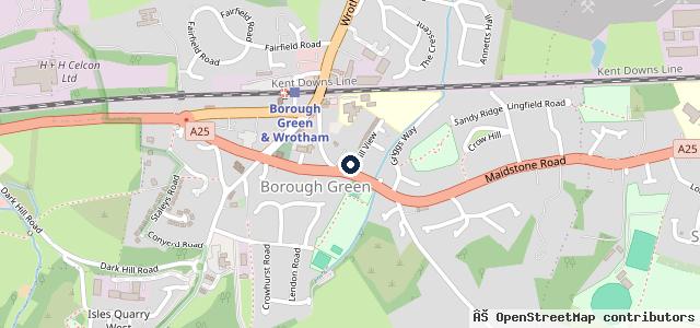 Map showing the location of Brands Hatch Morgan Kent