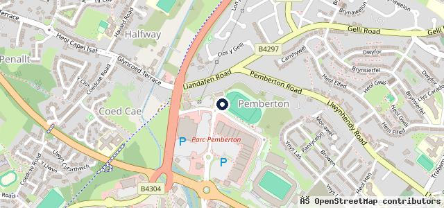 Map showing the location of Halfords Autocentres