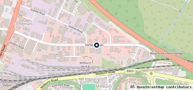 Map showing the location of Highland Audi Inverness