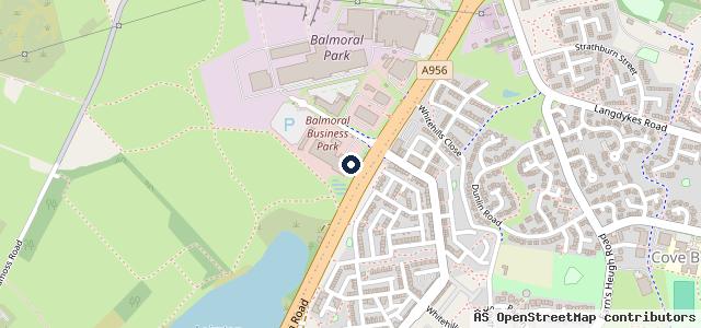 Map showing the location of Aberdeen Audi