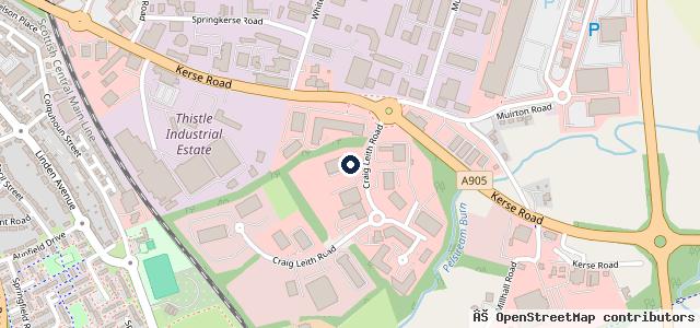 Map showing the location of Arnold Clark Stirling Citroën / DS / Peugeot / Vanstore