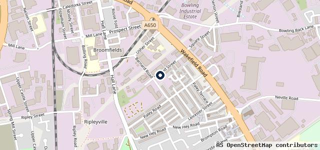 Map showing the location of BAS Mini Spares Ltd (Formally Bradford Auto Spares)