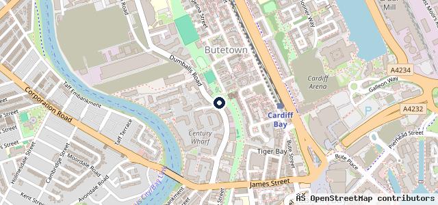 Map showing the location of Bayside Garage Ltd