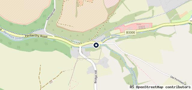 Map showing the location of Bridge Garage