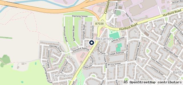 Map showing the location of Bridgend Motor Group Kilmarnock Autoplex