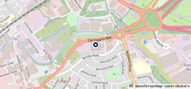 Map showing the location of BRMC Burnley Rd MOT Centre
