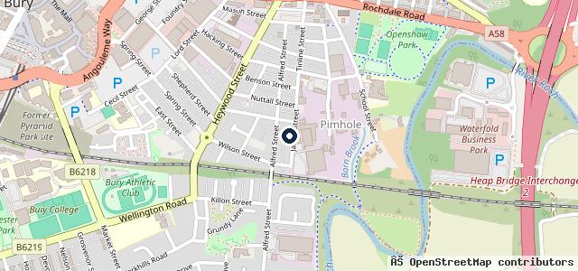 Map showing the location of Bury Body Centre Ltd & MOT Centre