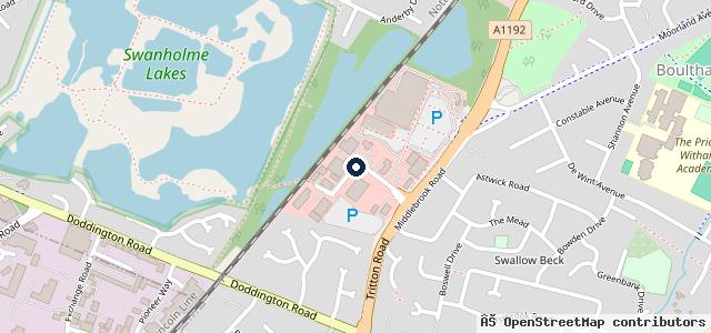 Map showing the location of Andrew Robinson