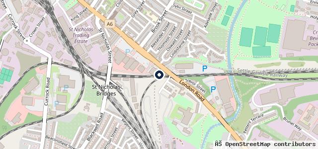 Map showing the location of Carlisle Auto Repairs