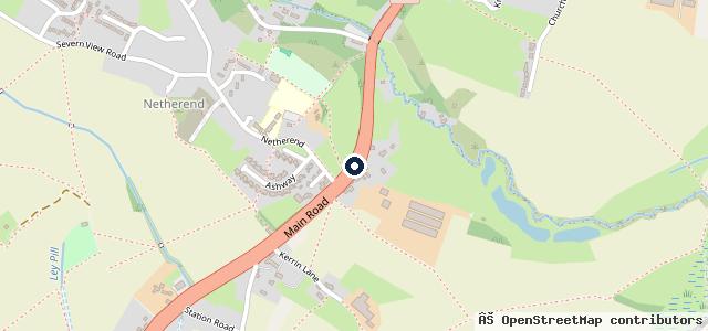 Map showing the location of CC's Woolaston Service Station