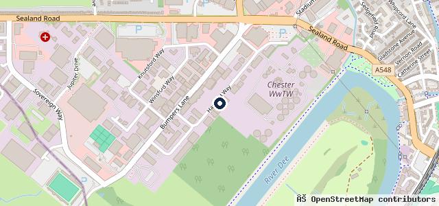 Map showing the location of Crane Bank Garages Ltd
