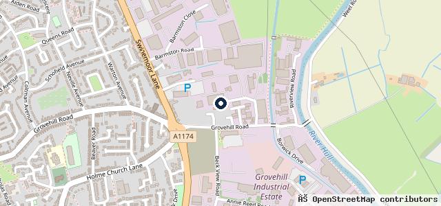 Map showing the location of Dent-Remover Ltd (Paintless Dent Repair)