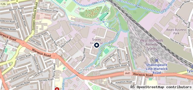 Map showing the location of Driftworks