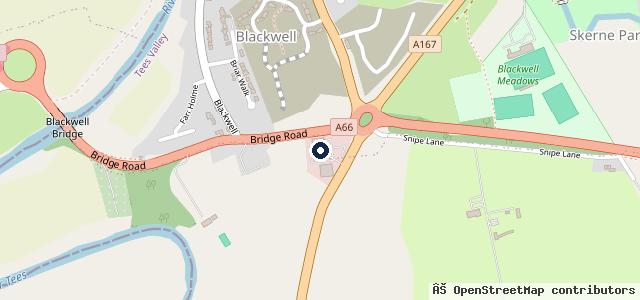 Map showing the location of Evans Halshaw Ford Darlington