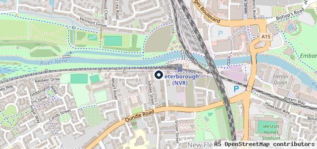 Map showing the location of Express Auto Care
