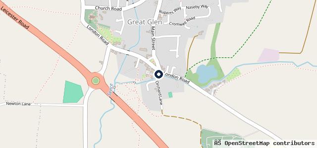 Map showing the location of Bob Gerard Isuzu