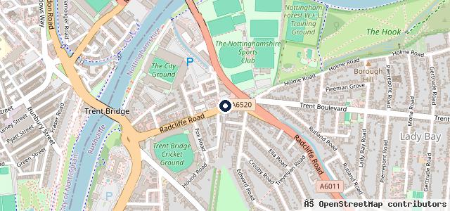 Map showing the location of Vertu Toyota Leicester