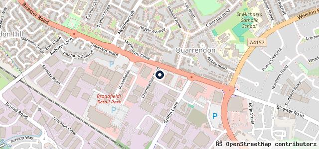 Map showing the location of Formula One Autocentres - Aylesbury