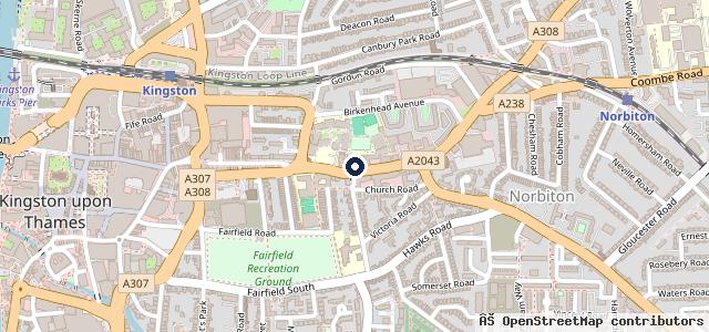 Map showing the location of Fulfords of Kingston