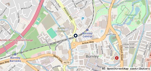 Map showing the location of Goat's Motorcycle Emporium