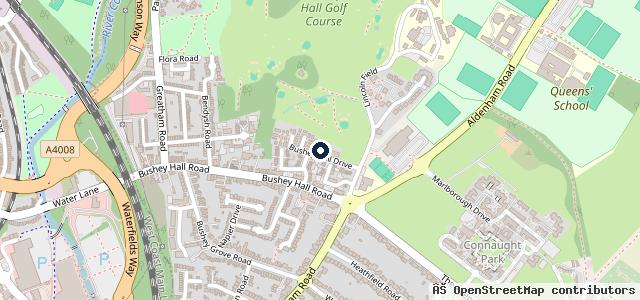 Map showing the location of Bosch Car Service - Bushey Hall Garage