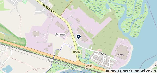 Map showing the location of H J Phillips & Son Ltd Peugeot Llanelli Authorised Repairer