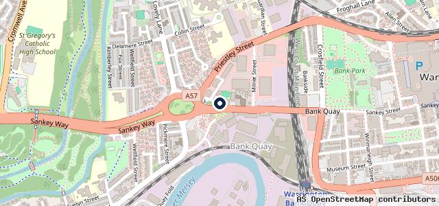 Map showing the location of Halfords