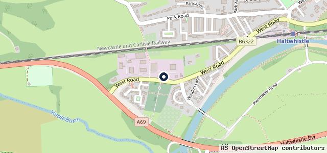 Map showing the location of Haltwhistle Caravans and Leisure