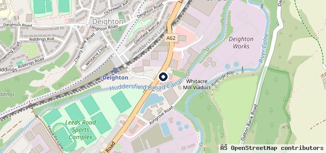 Map showing the location of Riverside Honda Huddersfield