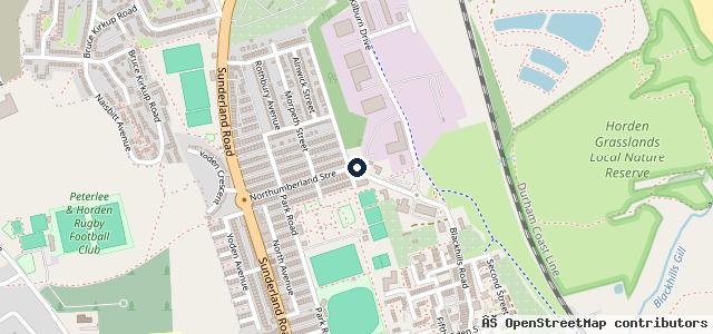Map showing the location of Horden Cars & Commercials LTD
