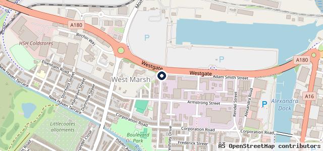 Map showing the location of K & C Autos