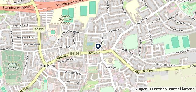 Map showing the location of Lane End Garage