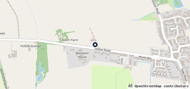 Map showing the location of Lincs VWA