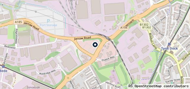 Map showing the location of Lookers Ford South Shields Service Centre