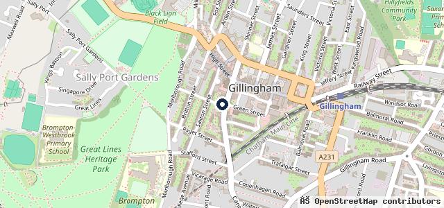 Map showing the location of M&A Motor Centre