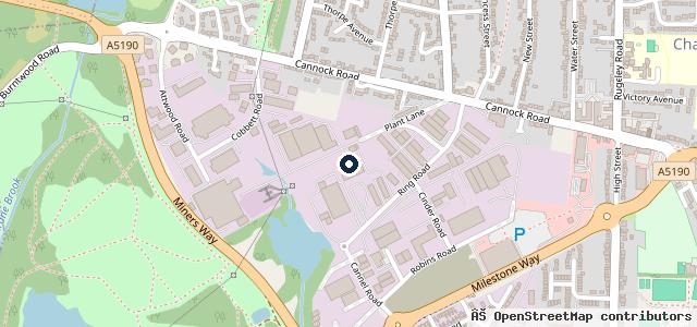 Map showing the location of M J Motors