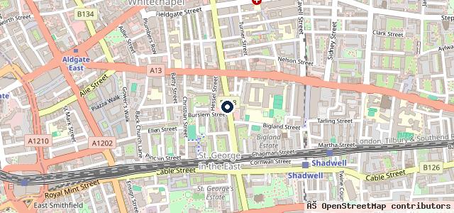 Map showing the location of Mansell Street Garage Ltd