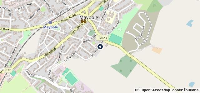 Map showing the location of Maybole Auto Services