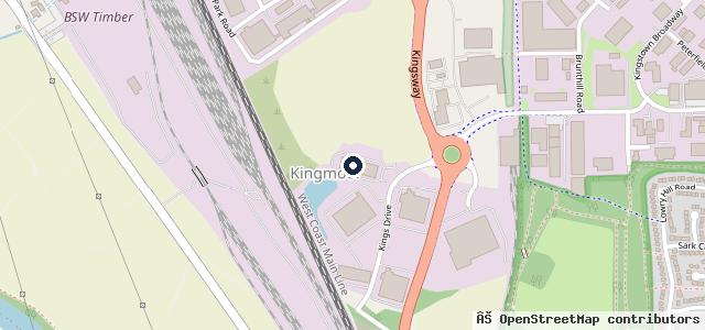 Map showing the location of Kingmoor Park East