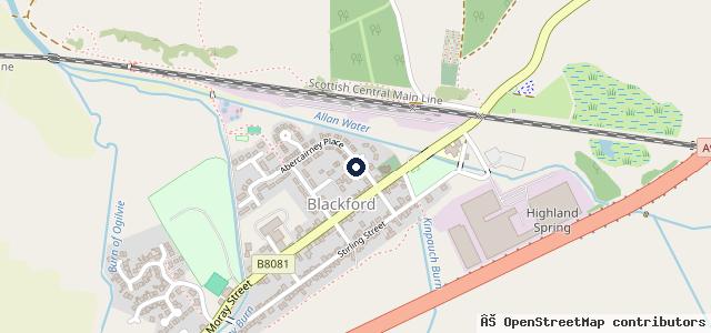 Map showing the location of McNaughton's Garage