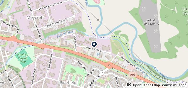 Map showing the location of Alan Milne