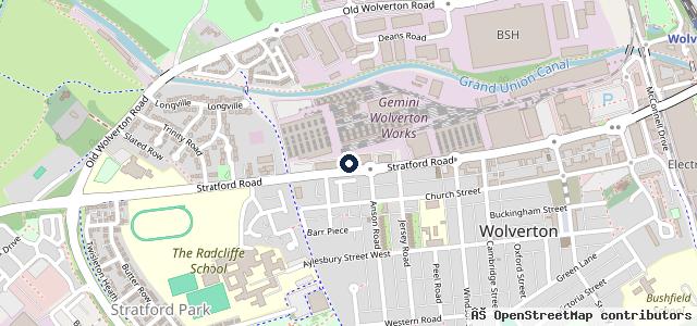 Map showing the location of Milton Keynes Kia