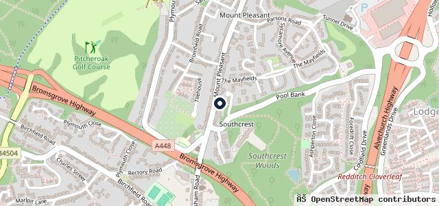 Map showing the location of Mount Pleasant Garage
