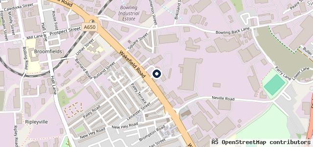 Map showing the location of Napoleon Garage (BD4) LTD