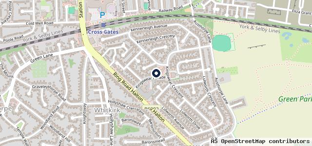 Map showing the location of Whitkirk Motors