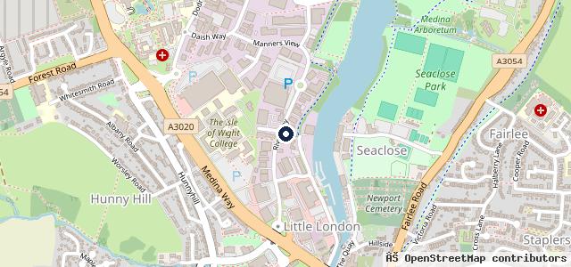 Map showing the location of Newport Tyres