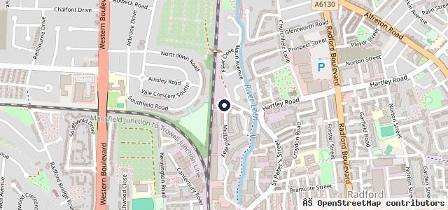 Map showing the location of Nottingham Independent Service Centre - Car Repair & Servicing