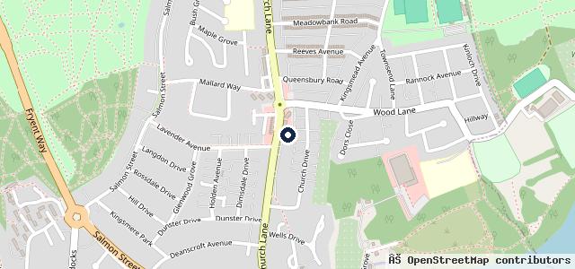 Map showing the location of A & K MOT Centre