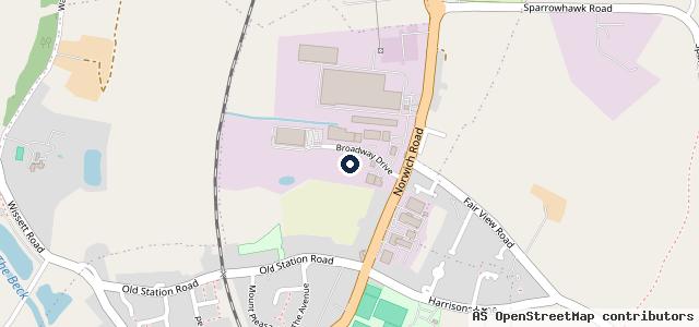 Map showing the location of Hammond Commercial Centre | Halesworth