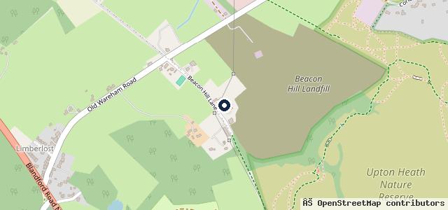 Map showing the location of D J Andrews